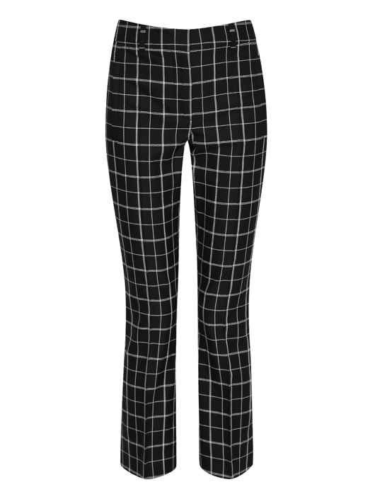 Sportmax Брюки из хлопка в клетку