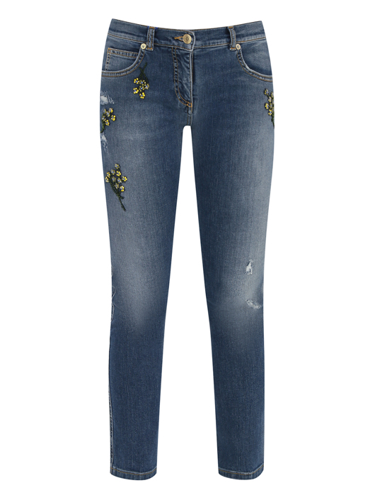 Ermanno Scervino Junior Прямые джинсы с декором