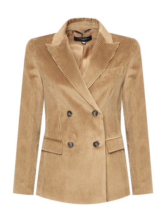 Weekend Max Mara Двубортный вельветовый жакет