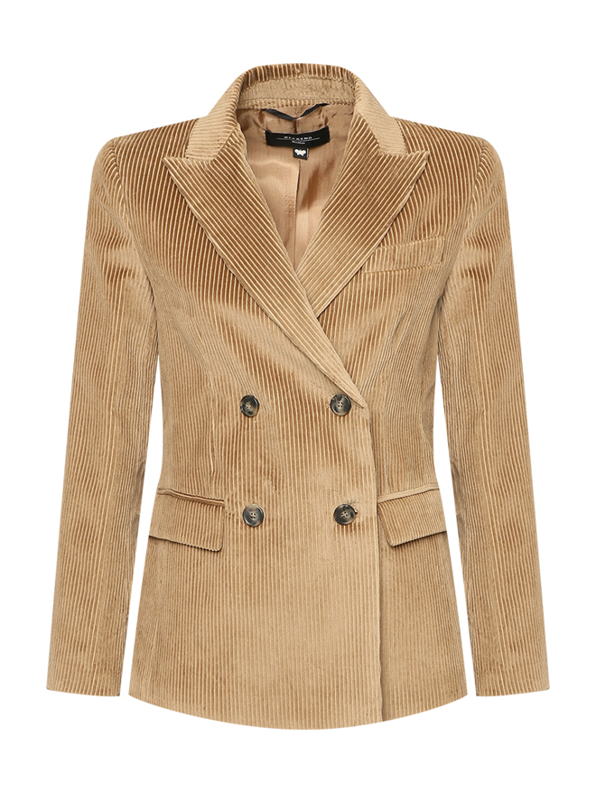 Weekend Max Mara Двубортный вельветовый жакет