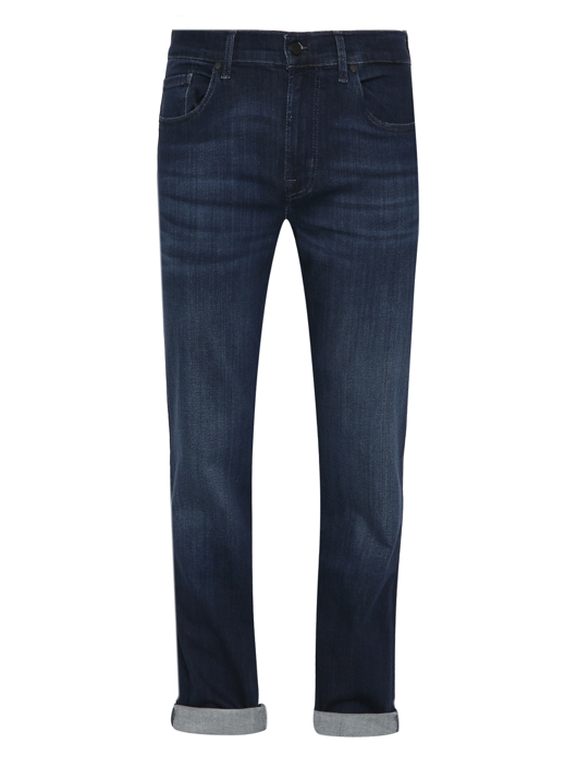 7 For All Mankind Джинсы из темного денима прямого кроя