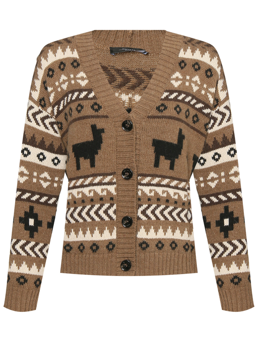Weekend Max Mara Кардиган на пуговицах с узором