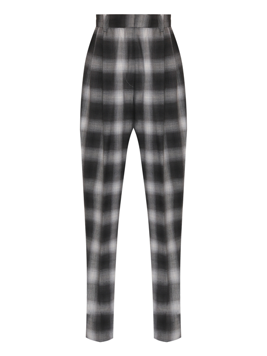 Sportmax Брюки из смешанной шерсти в клетку
