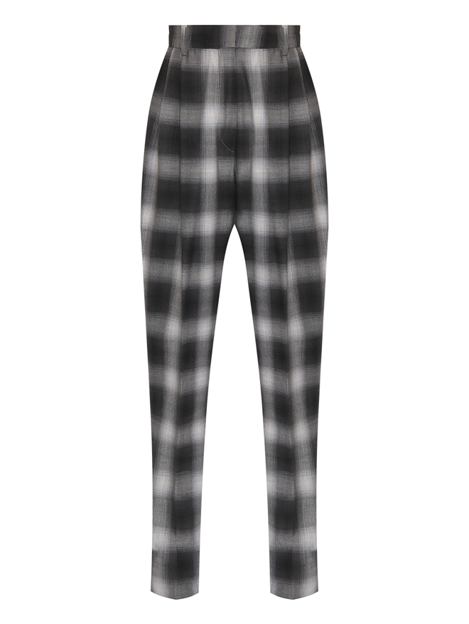 Sportmax Брюки из смешанной шерсти в клетку