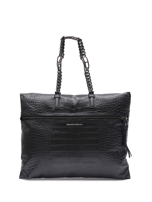 Ermanno Scervino Дутая сумка из кожи на ручках цепочках