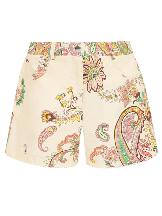 Etro Шорты из хлопка с узором