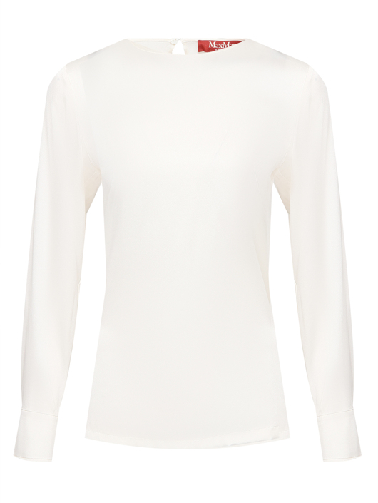 Max Mara Блуза однотонная из шелка