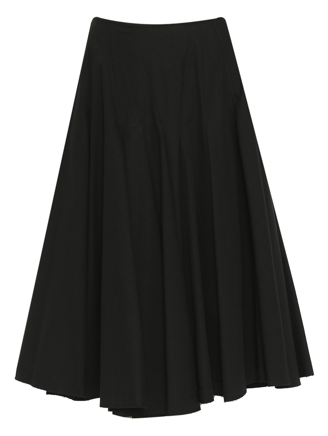 Sportmax Юбка из хлопка со складками