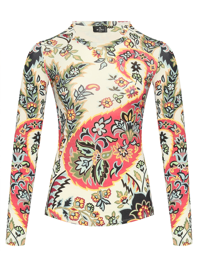 Etro Лонгслив из шерсти с узором