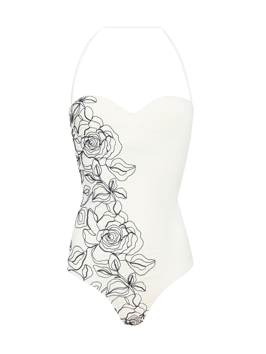 Ermanno Scervino Купальник слитный с вышивкой