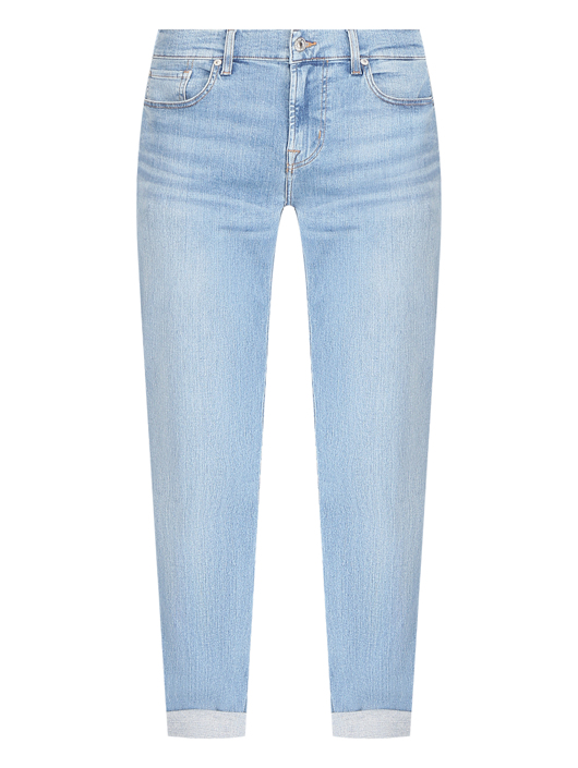 7 For All Mankind Джинсы из светлого денима зауженного кроя
