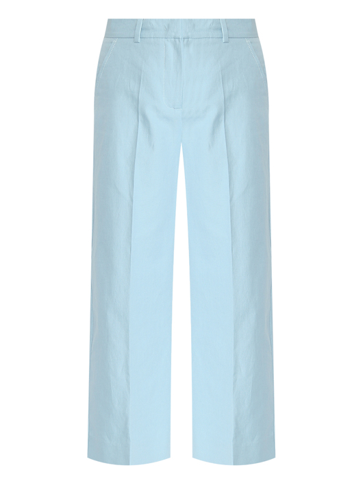 Weekend Max Mara Брюки из смешанного хлопка со стрелками