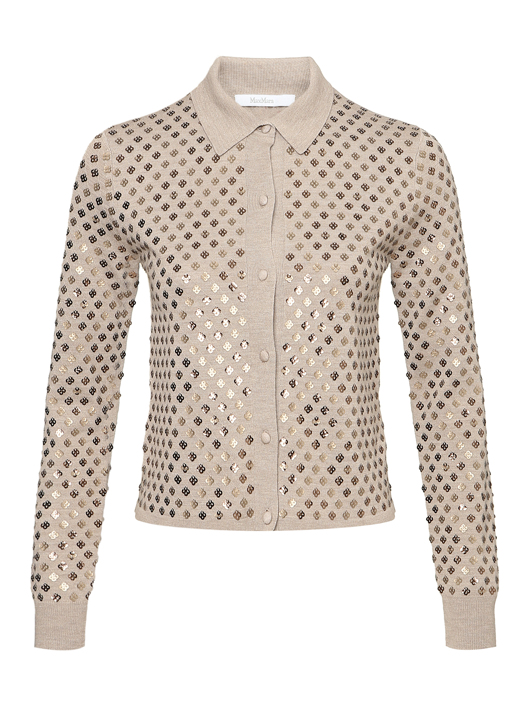 Max Mara Кардиган с пайетками