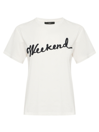 Weekend Max Mara Футболка из хлопка с аппликацией