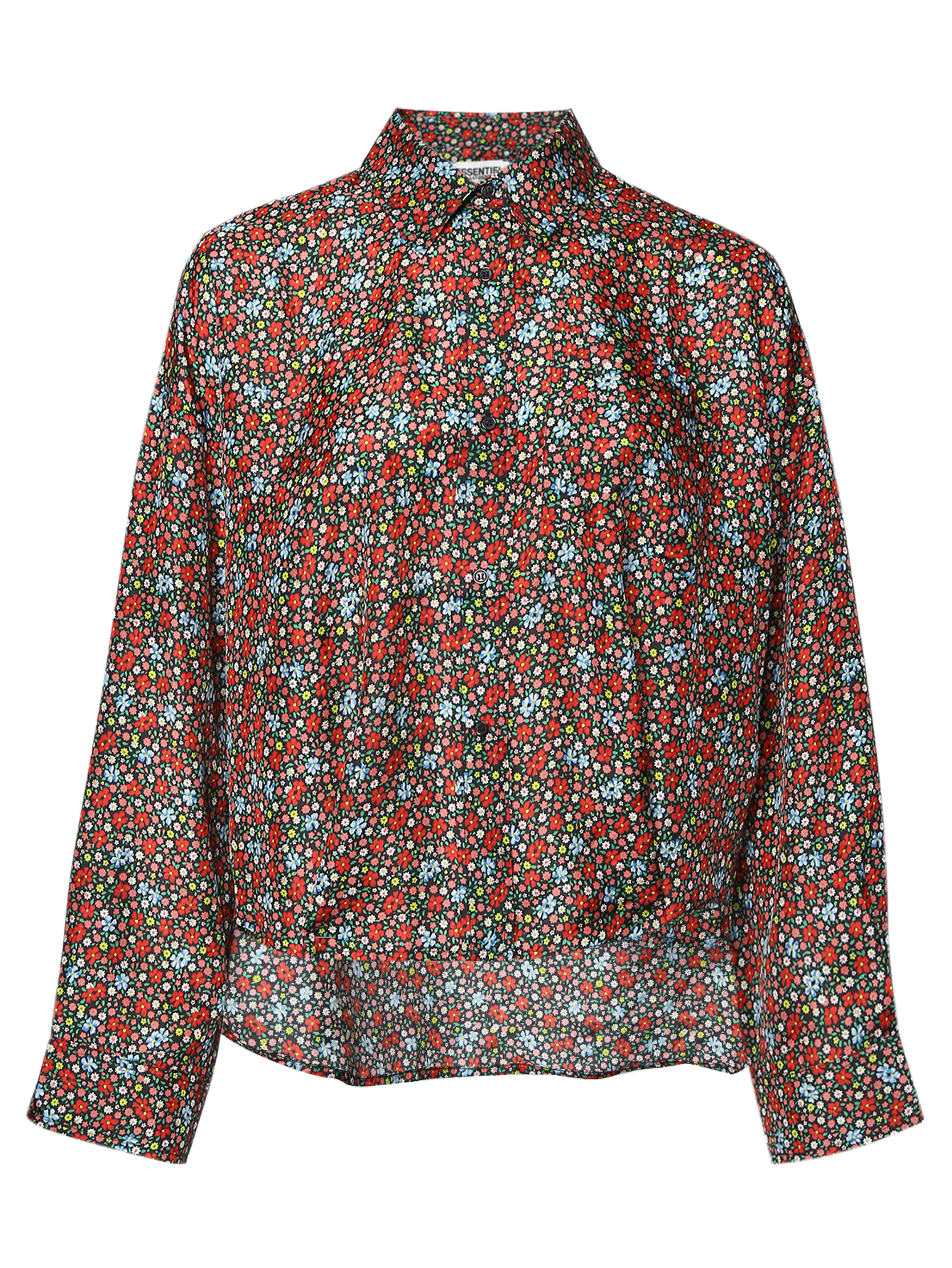 Essentiel Antwerp Блуза из шелка с цветочным узором