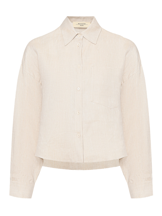 Weekend Max Mara Укороченная рубашка из льна