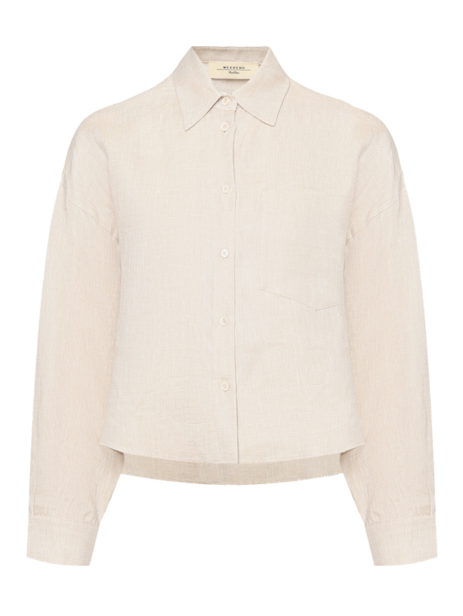 Weekend Max Mara Укороченная рубашка из льна