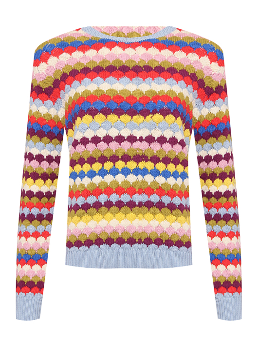 Weekend Max Mara Джемпер из смешанного хлопка с узором