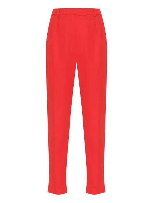 Max Mara Хлопковые брюки с защипами