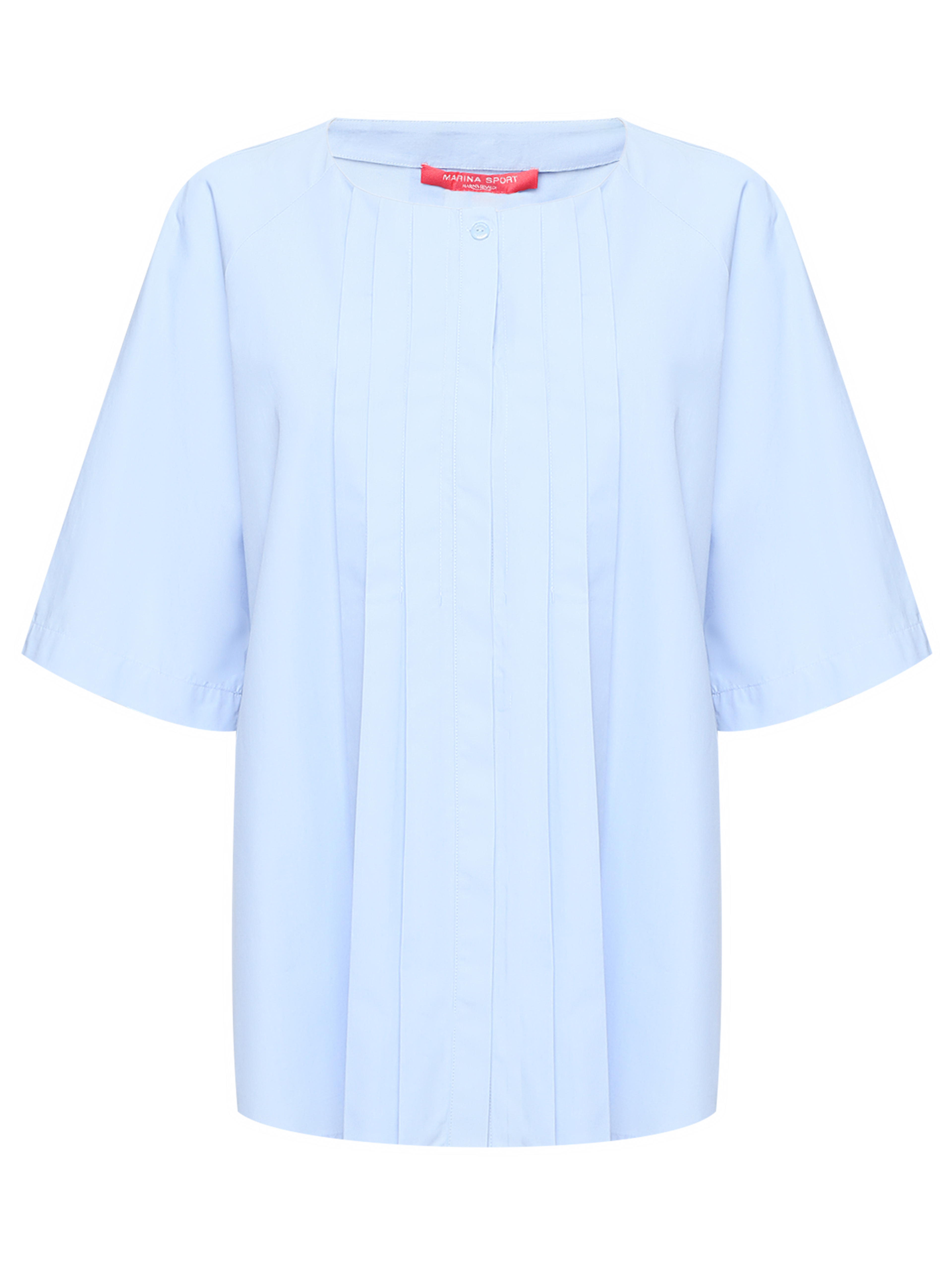 Блуза из хлопка с драпировкой