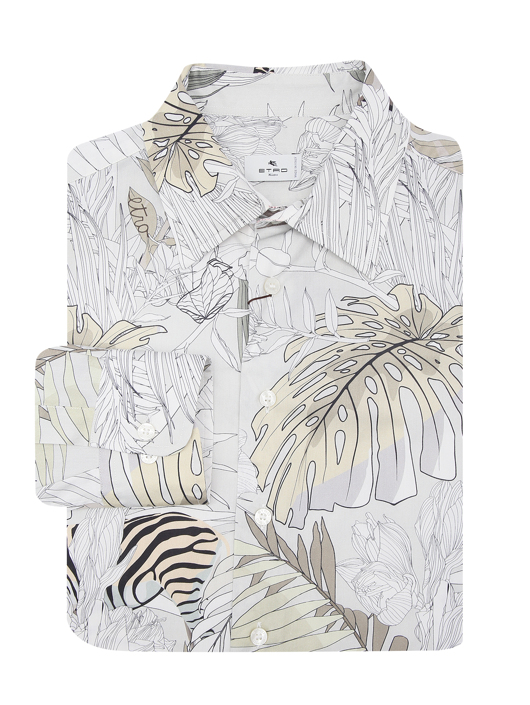 Etro Рубашка из хлопка с узором