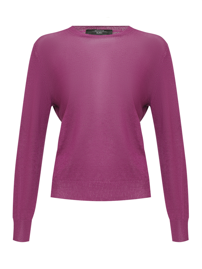 Weekend Max Mara Однотонный джемпер из льна
