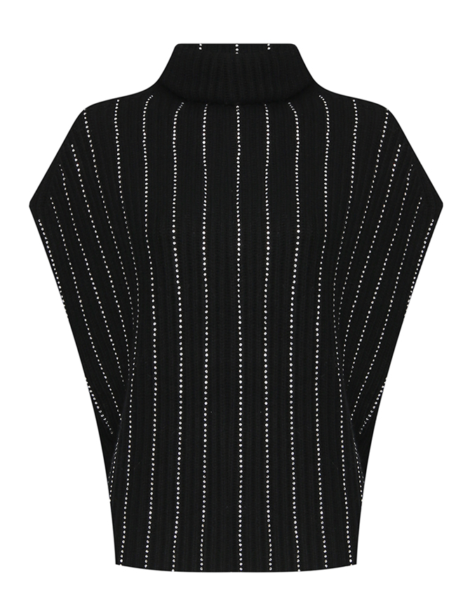 Allude Жилетка из шерсти и кашемира декорированный стразами