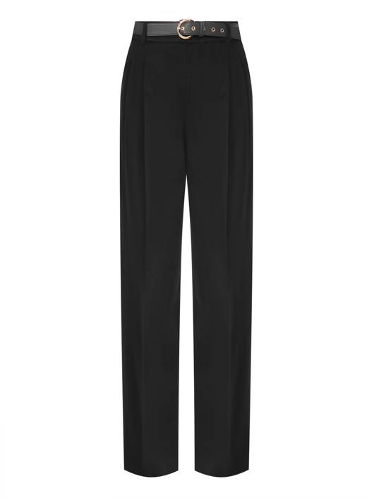 Max Mara Шерстяные брюки с защипами