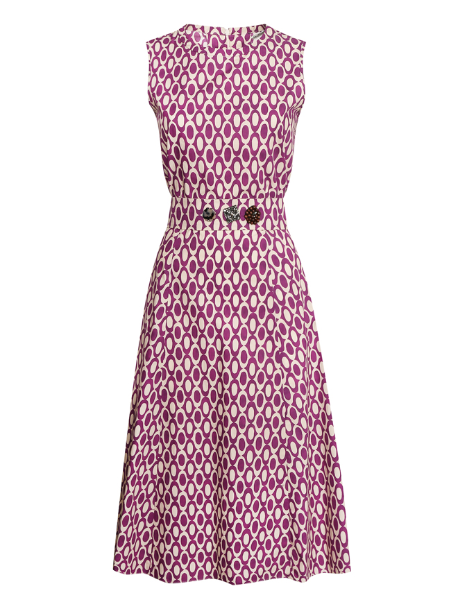 Max Mara Платье из хлопка с поясом
