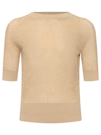 Ermanno Scervino Джемпер из хлопка с короткими рукавами
