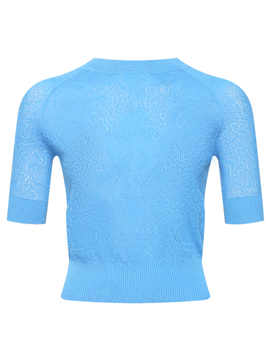 Ermanno Scervino Джемпер из хлопка с короткими рукавами