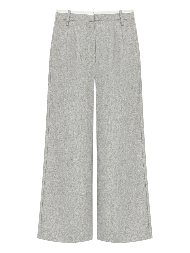 Ermanno Scervino Junior Широкие брюки из смешанной шерсти