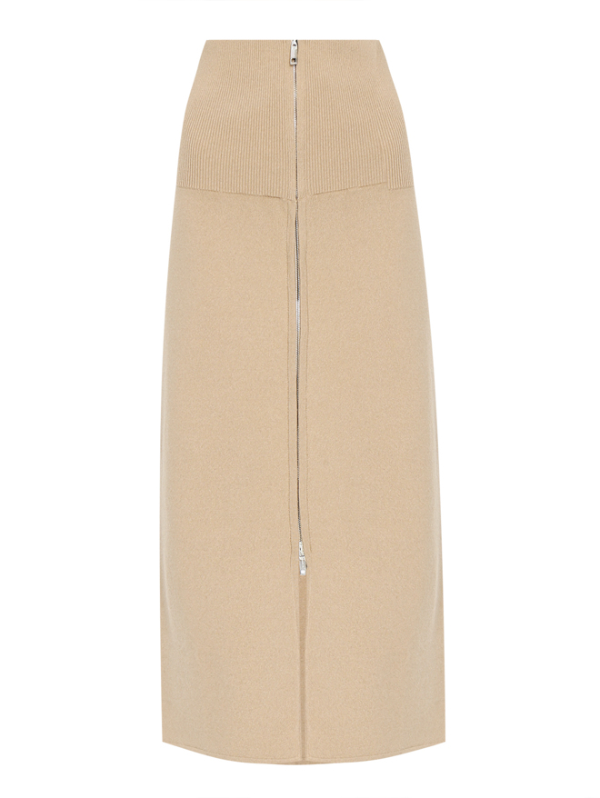 Sportmax Юбка из шерсти на молнии