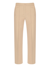 Max Mara Брюки из смешанного хлопка со стрелками