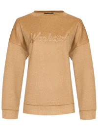 Weekend Max Mara Толстовка из смесовой шерсти с аппликацией