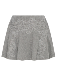 Ermanno Scervino Мини-юбка из хлопка с кружевными вставками