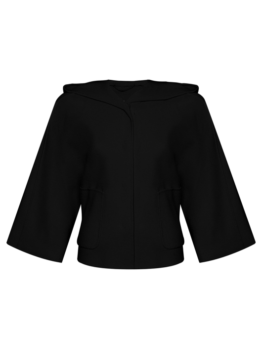 Weekend Max Mara Полупальто из шерсти с капюшоном