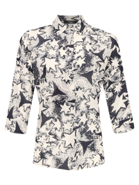 Weekend Max Mara Блуза из шелка с узором