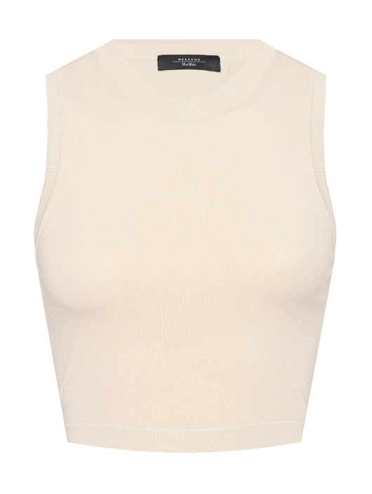 Weekend Max Mara Укороченный топ мелкой вязки
