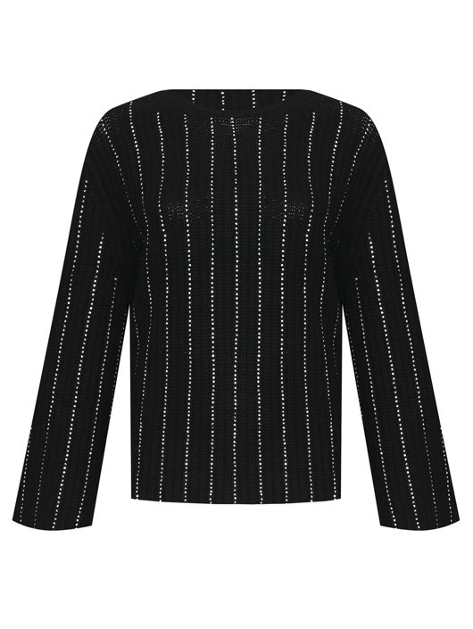 Allude Джемпер из шерсти и кашемира декорированный стразами