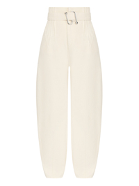 Sportmax Брюки из хлопка с поясом