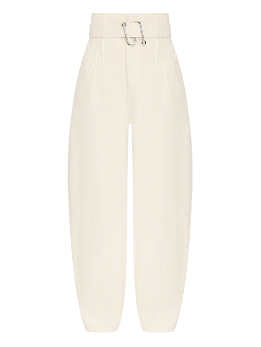Sportmax Брюки из хлопка с поясом