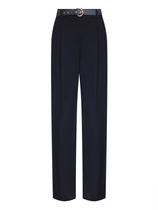 Max Mara Шерстяные брюки с защипами