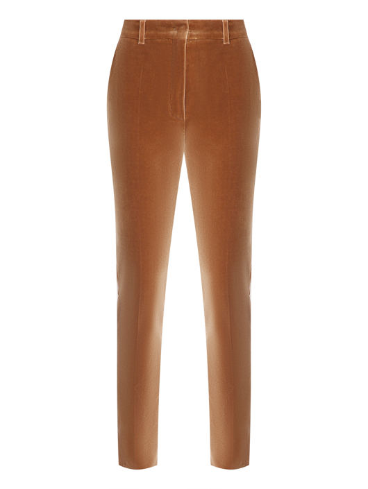 Max Mara Бархатные брюки прямого кроя