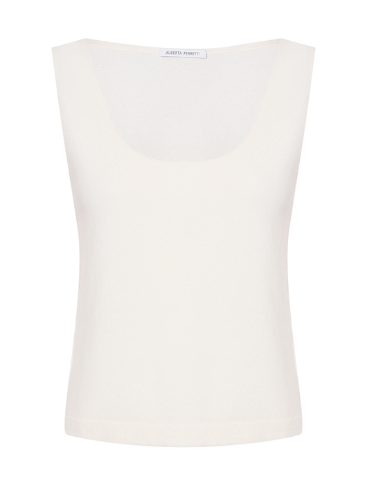 Alberta Ferretti Топ из шерсти и кашемира