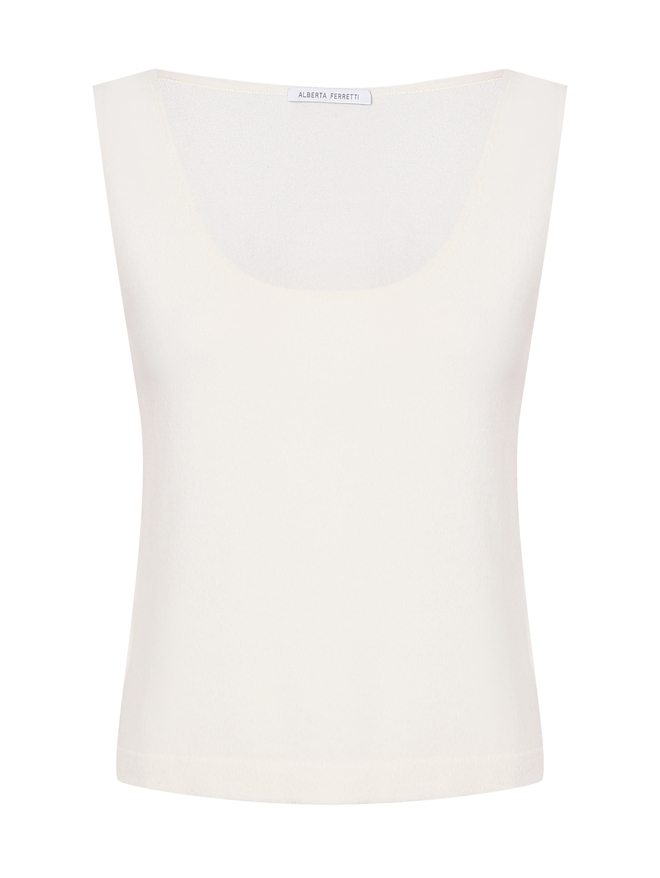 Alberta Ferretti Топ из шерсти и кашемира