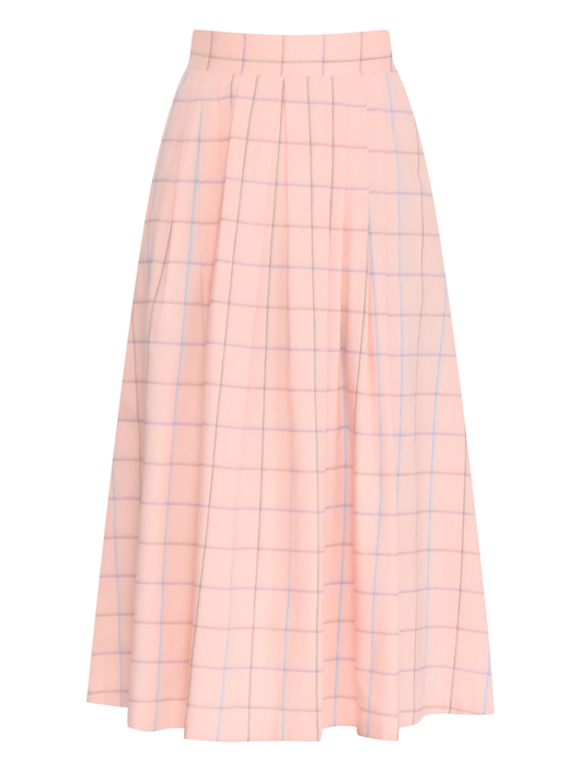 Paul Smith Юбка миди из льна в клетку