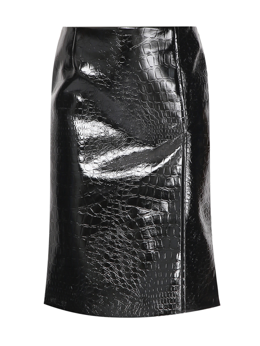 Sportmax Юбка прямого кроя с разрезом