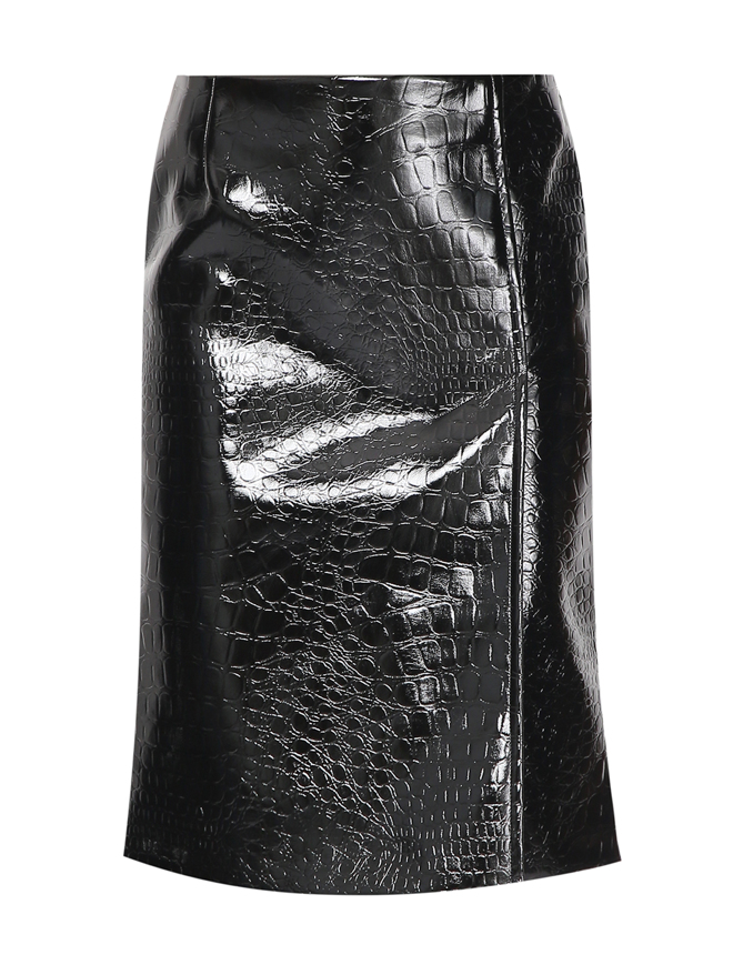 Sportmax Юбка прямого кроя с разрезом