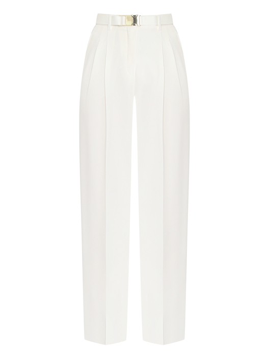 Max Mara Брюки прямого кроя с ремнем